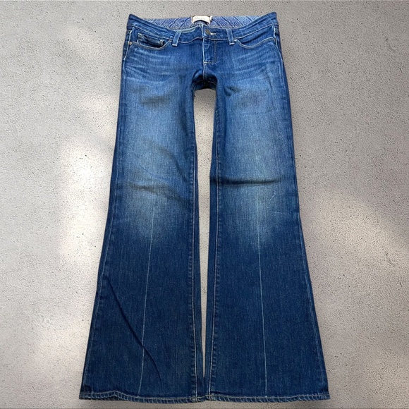 Paige True Low Rise Flare Jeans - Picture 1 of 6